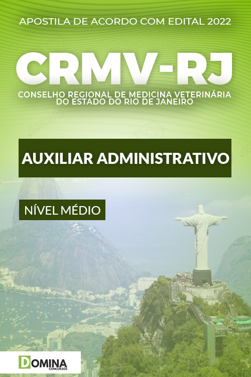 Apostila Digital CRMV RJ 2022 Auxiliar Administrativo