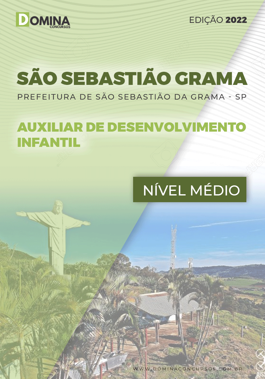 Apostila Pref São Sebastião Grama SP 2022 Aux. Desen. Infantil