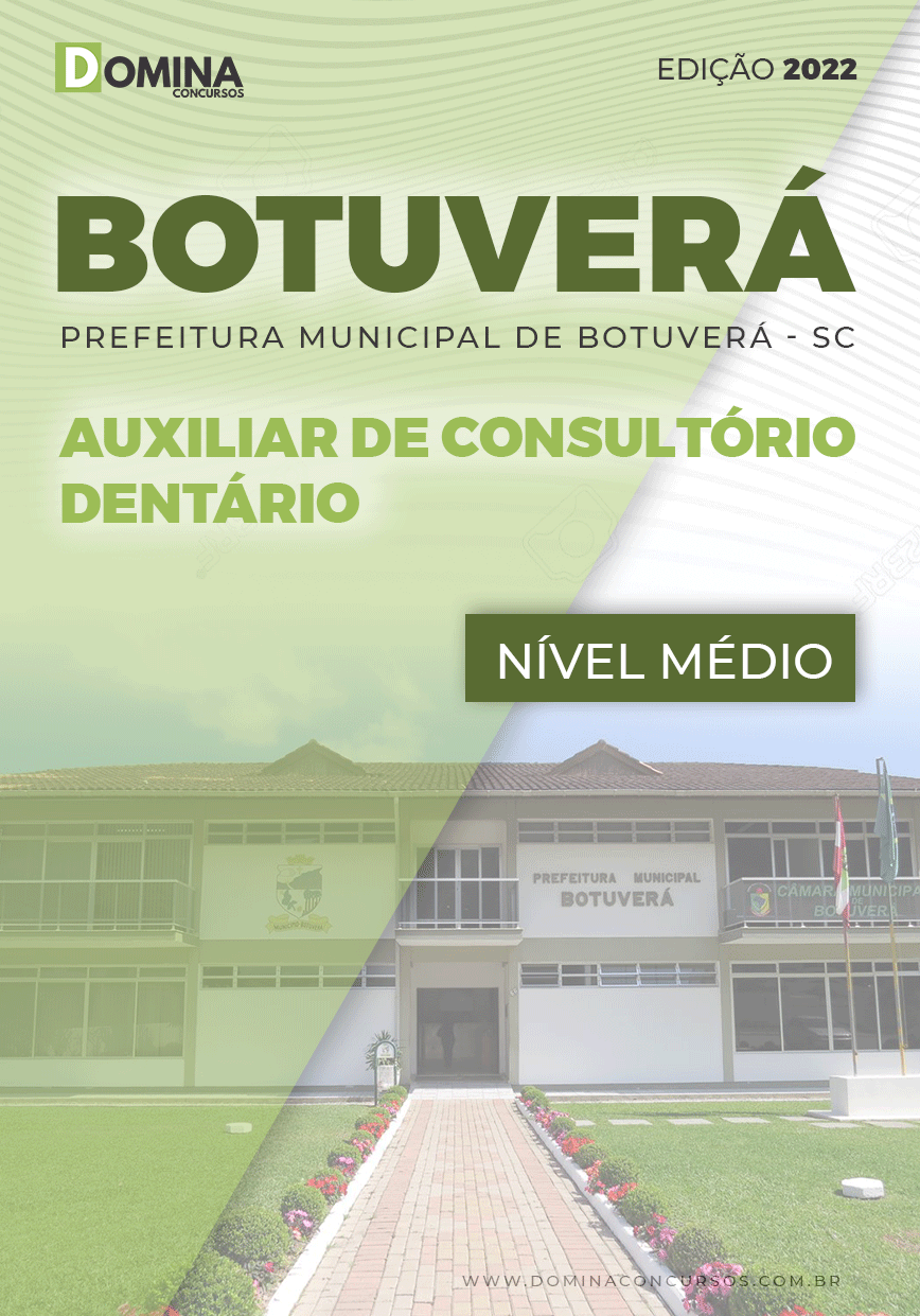 Apostila Pref Botuverá SC 2022 Auxiliar Consultório Dentário