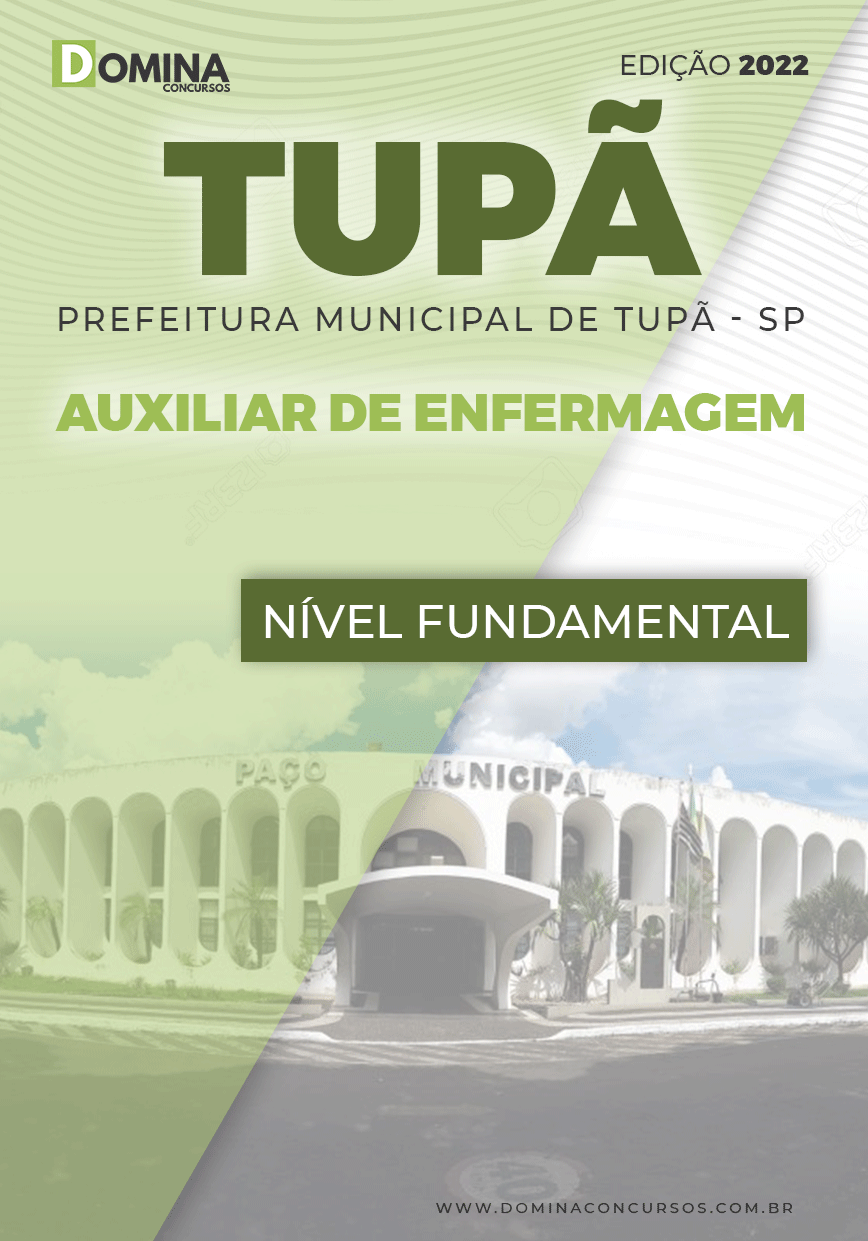 Apostila Digital Pref Tupã SP 2022 Auxiliar Enfermagem