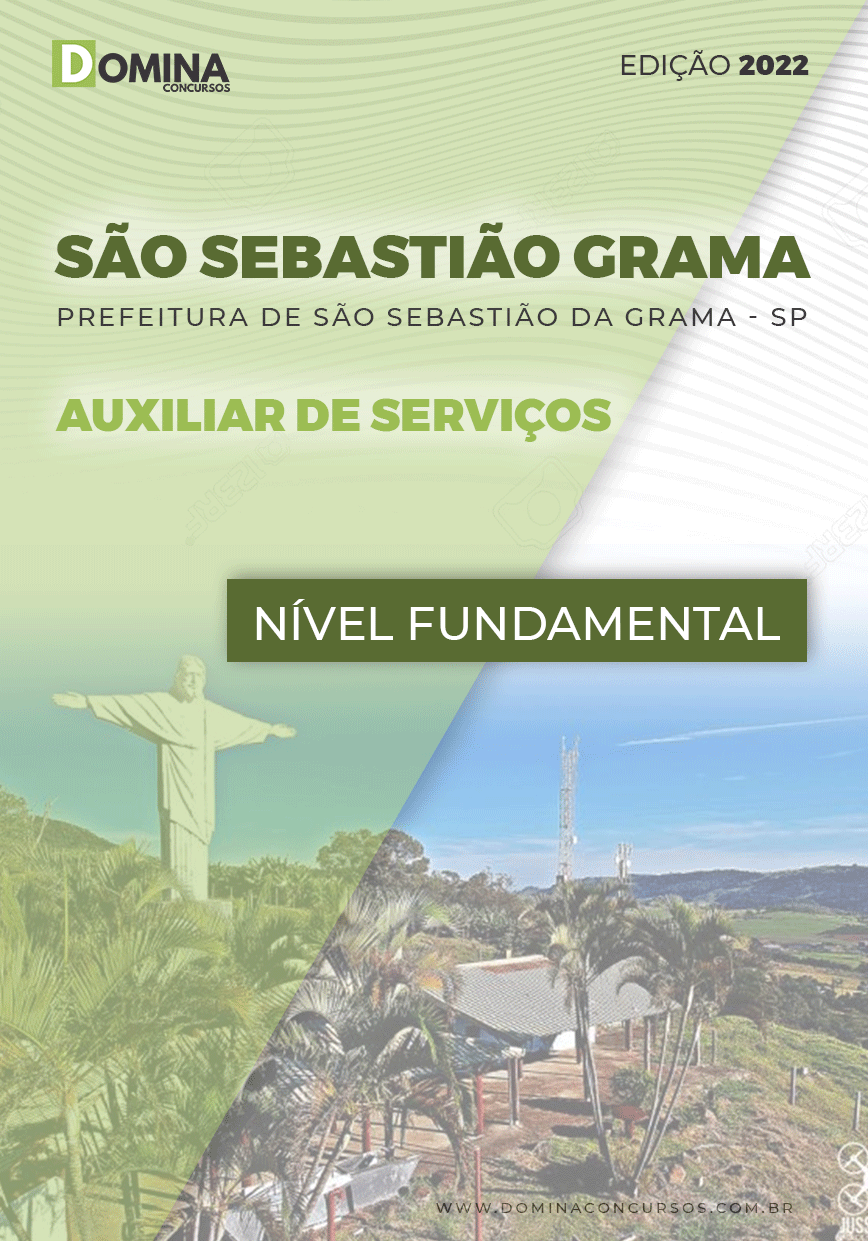 Apostila Pref São Sebastião Grama SP 2022 Aux. Serviços