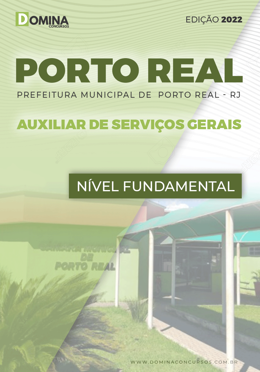 Apostila Câmara Porto Real RJ 2022 Auxiliar de Serviços Gerais