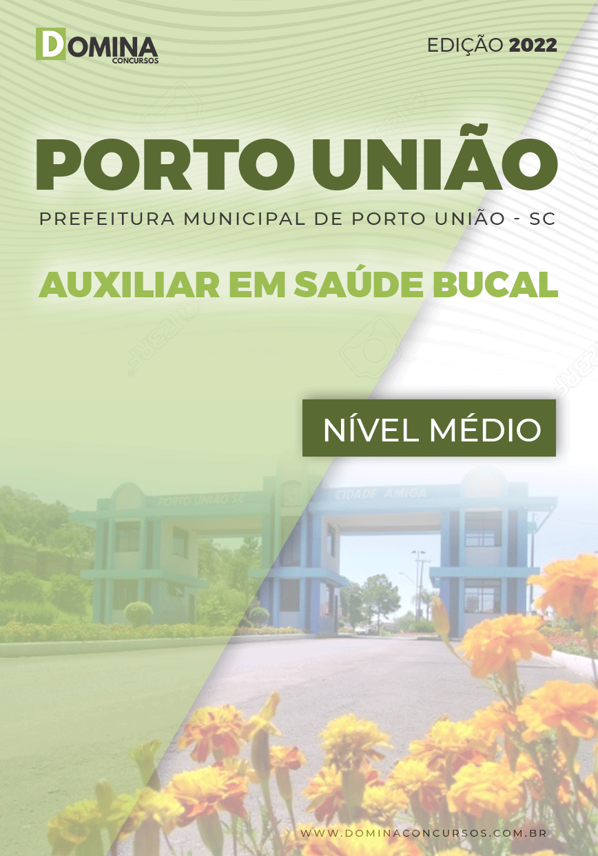Apostila Pref Porto União SC 2022 Auxiliar Saúde Bucal