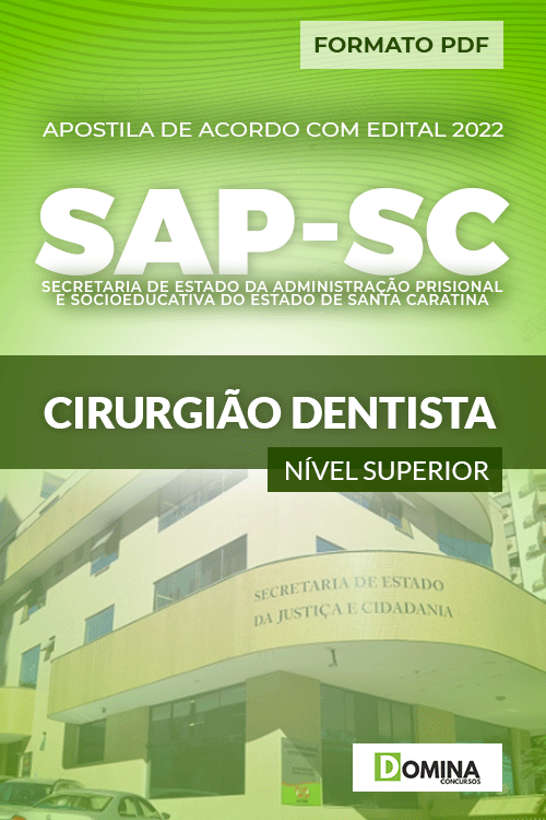 Apostila Digital Concurso SAP SC 2022 Cirurgião Dentista