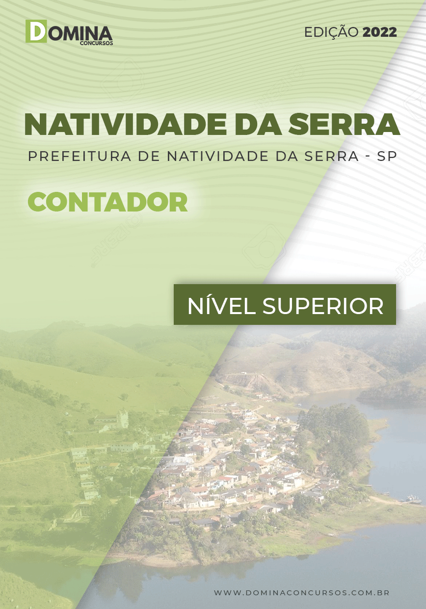 Apostila Digital Pref Natividade Serra SP 2022 Contador