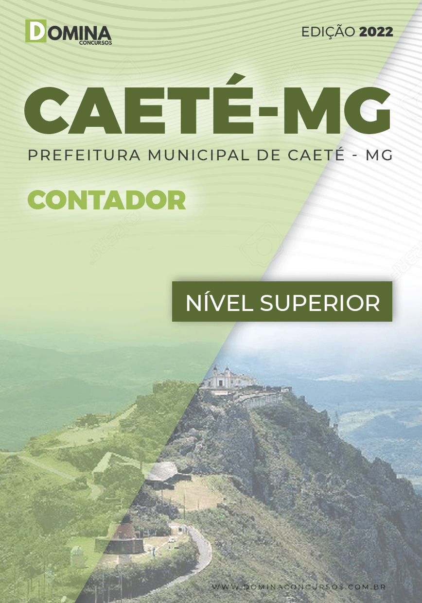 Apostila Digital Concurso Pref Caeté MG 2022 Contador