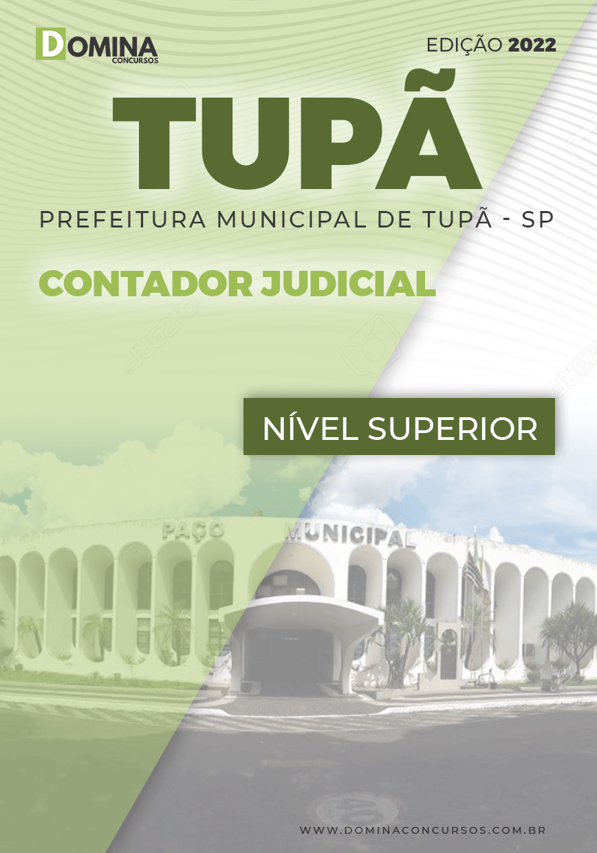 Apostila Digital Pref Tupã SP 2022 Contador Judicial