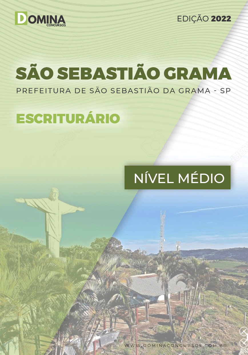 Apostila Pref São Sebastião Grama SP 2022 Escriturário
