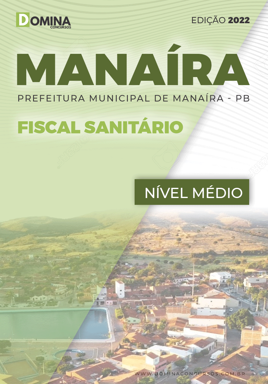 Apostila Digital Pref Manaíra PB 2022 Fiscal Sanitário
