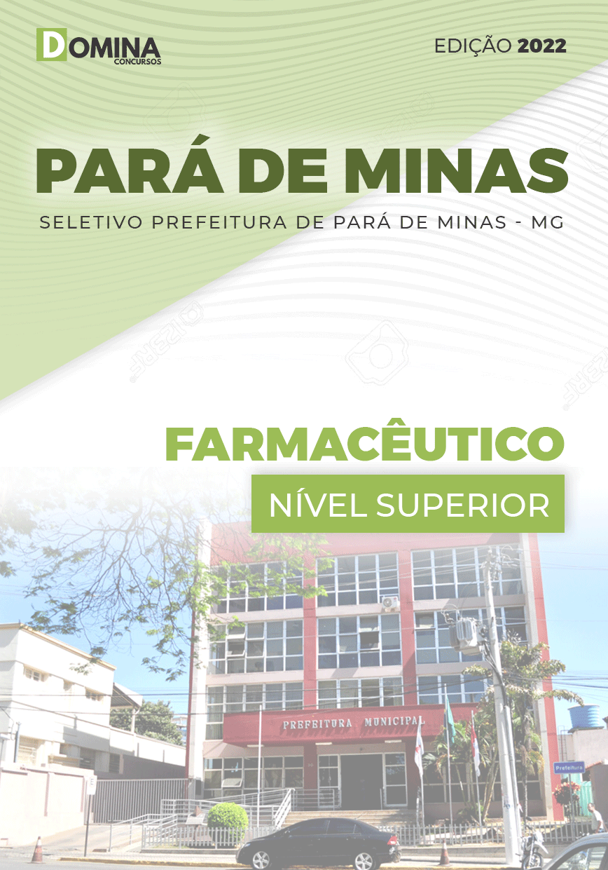 Apostila Concurso Pref Pará de Minas MG 2022 Farmacêutico