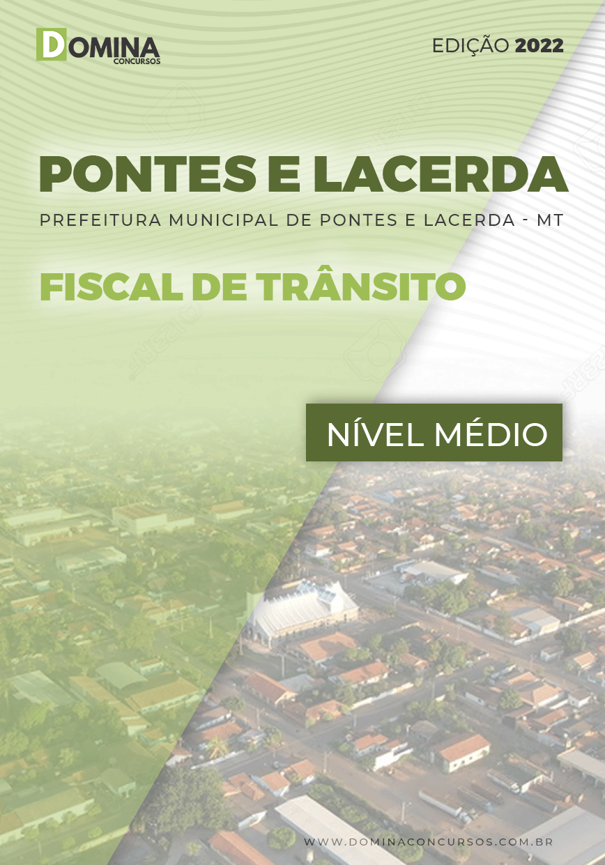 Apostila Pref Pontes Lacerda MT 2022 Fiscal Trânsito