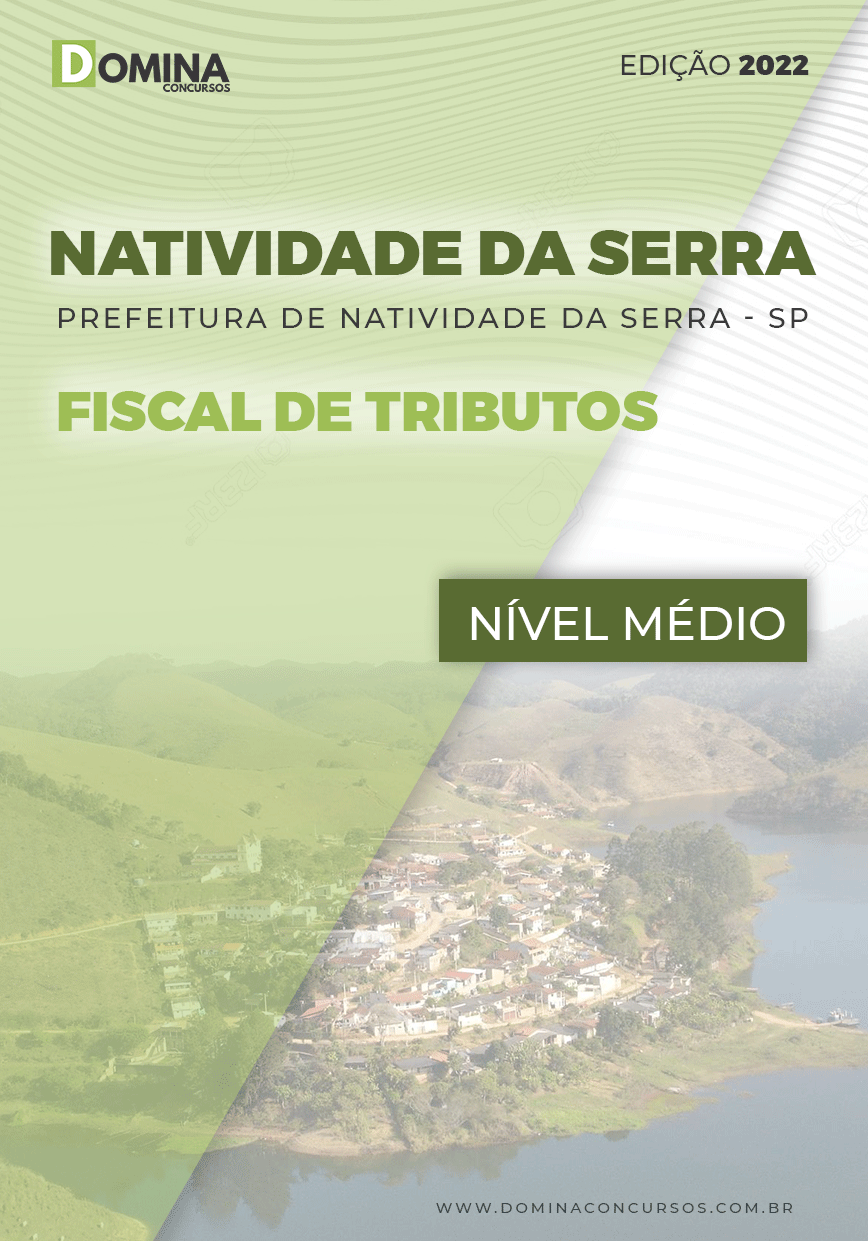 Apostila Pref Natividade Serra SP 2022 Fiscal Tributos