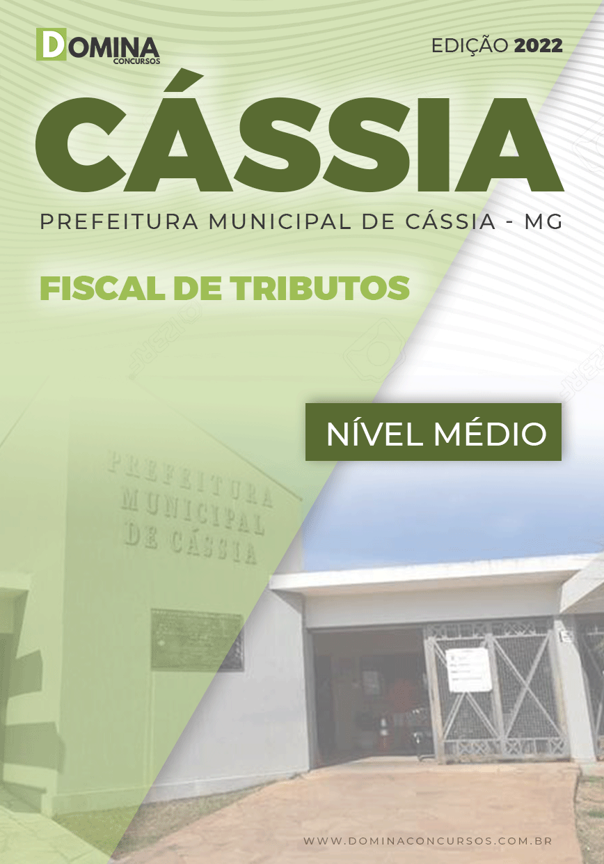 Apostila Concurso Pref Cássia MG 2022 Fiscal Tributos