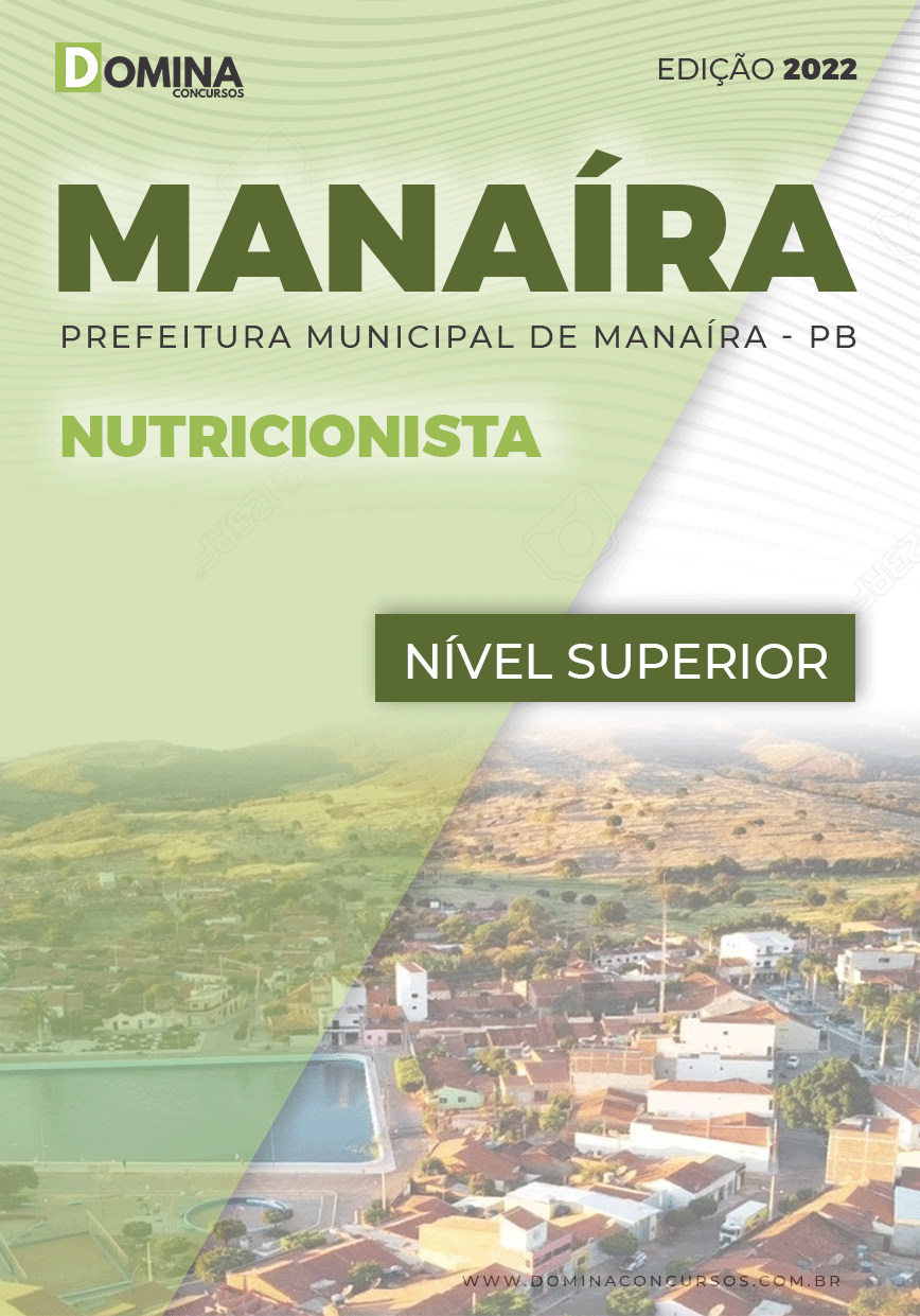 Apostila Digital Pref Manaíra PB 2022 Nutricionista