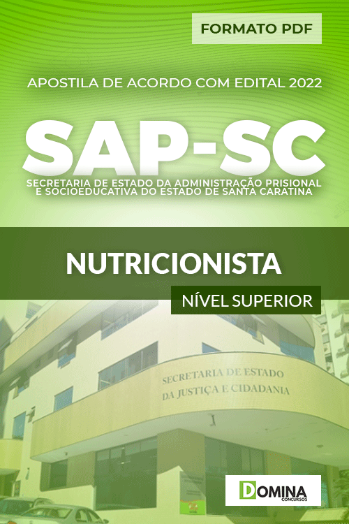 Apostila Digital Concurso SAP SC 2022 Nutricionista