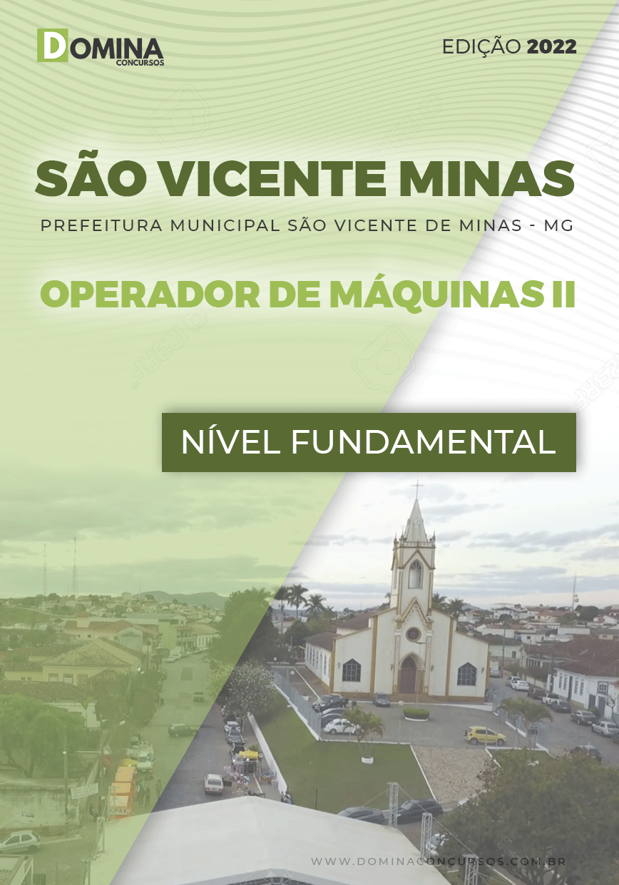 Apostila Pref São Vicente Minas MG 2022 Operador Máquinas II
