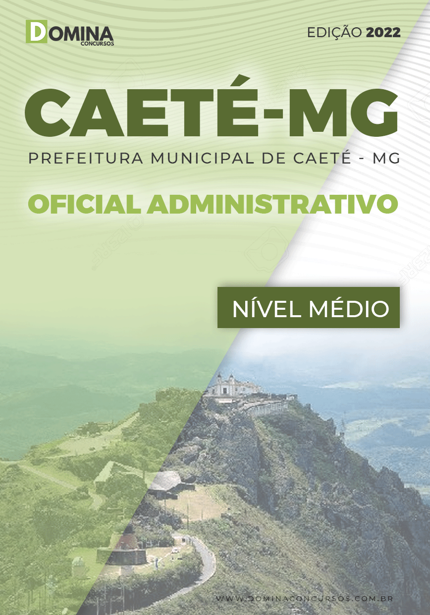 Apostila Digital Pref Caeté MG 2022 Oficial Administrativo