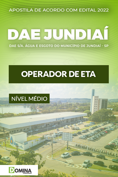 Apostila Concurso DAE Jundiaí SP 2022 Operador ETA