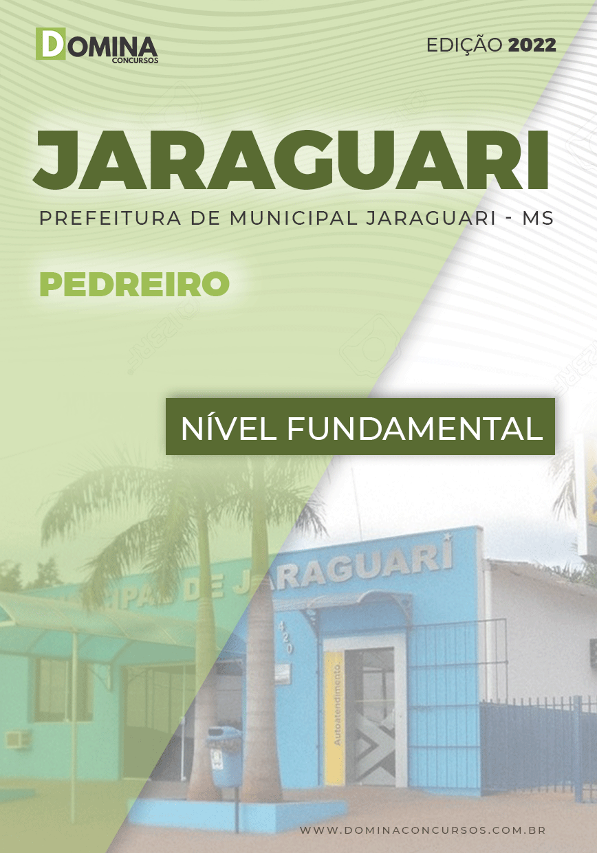 Apostila Digital Concurso Pref Jaraguari MS 2022 Pedreiro
