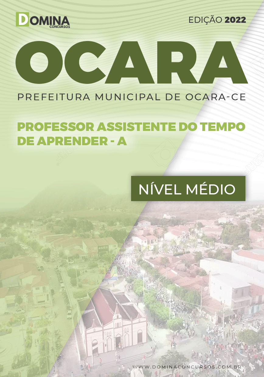 Apostila Pref Ocara CE 2022 Prof. Assistente Tempo Aprender A