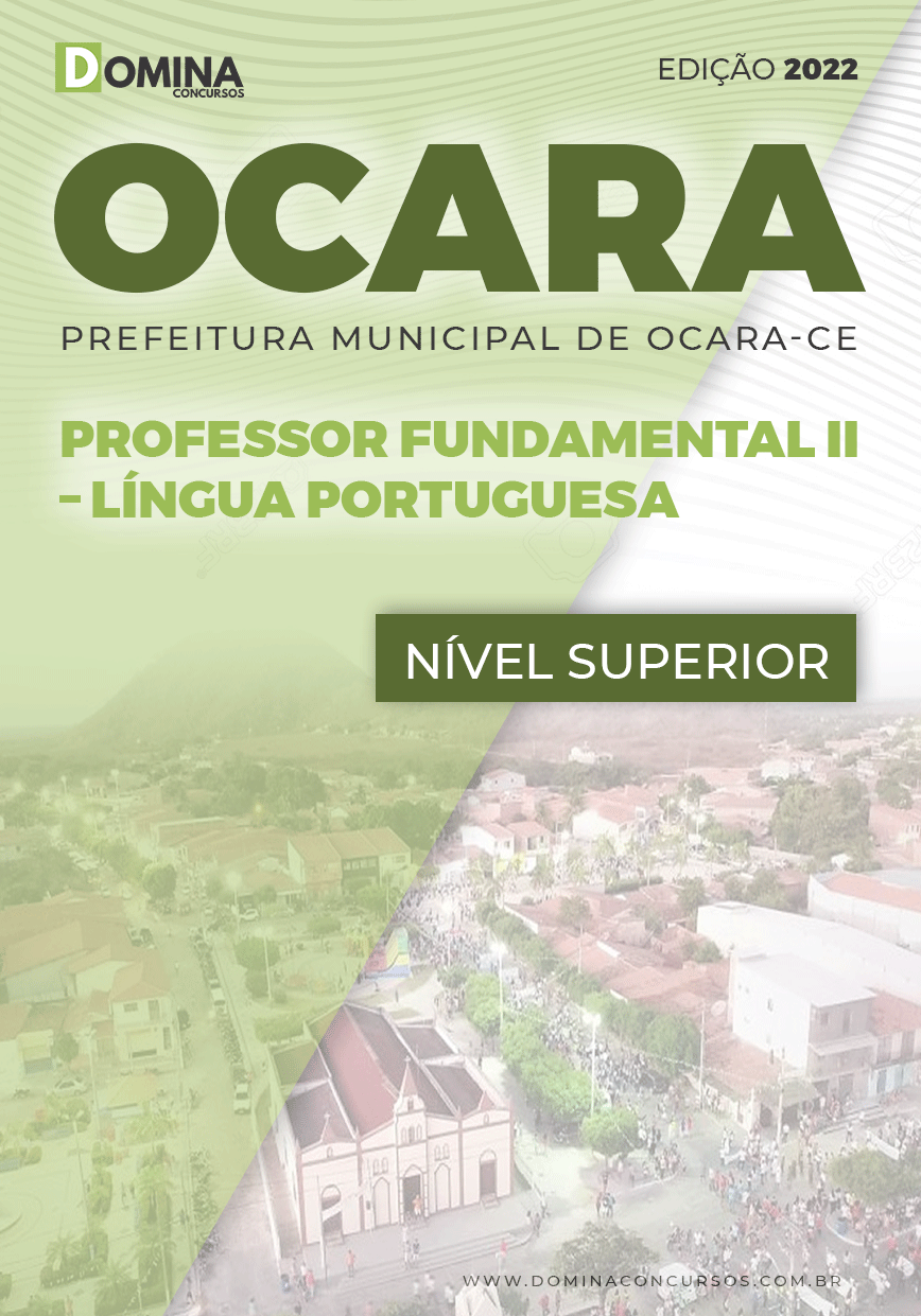 Apostila Pref Ocara CE 2022 Prof. Ens. Fund. II Língua Portuguesa