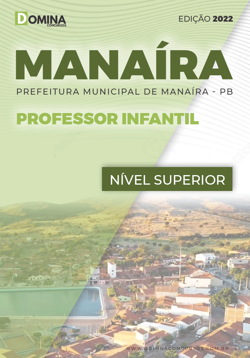 Apostila Digital Pref Manaíra PB 2022 Professor Infantil