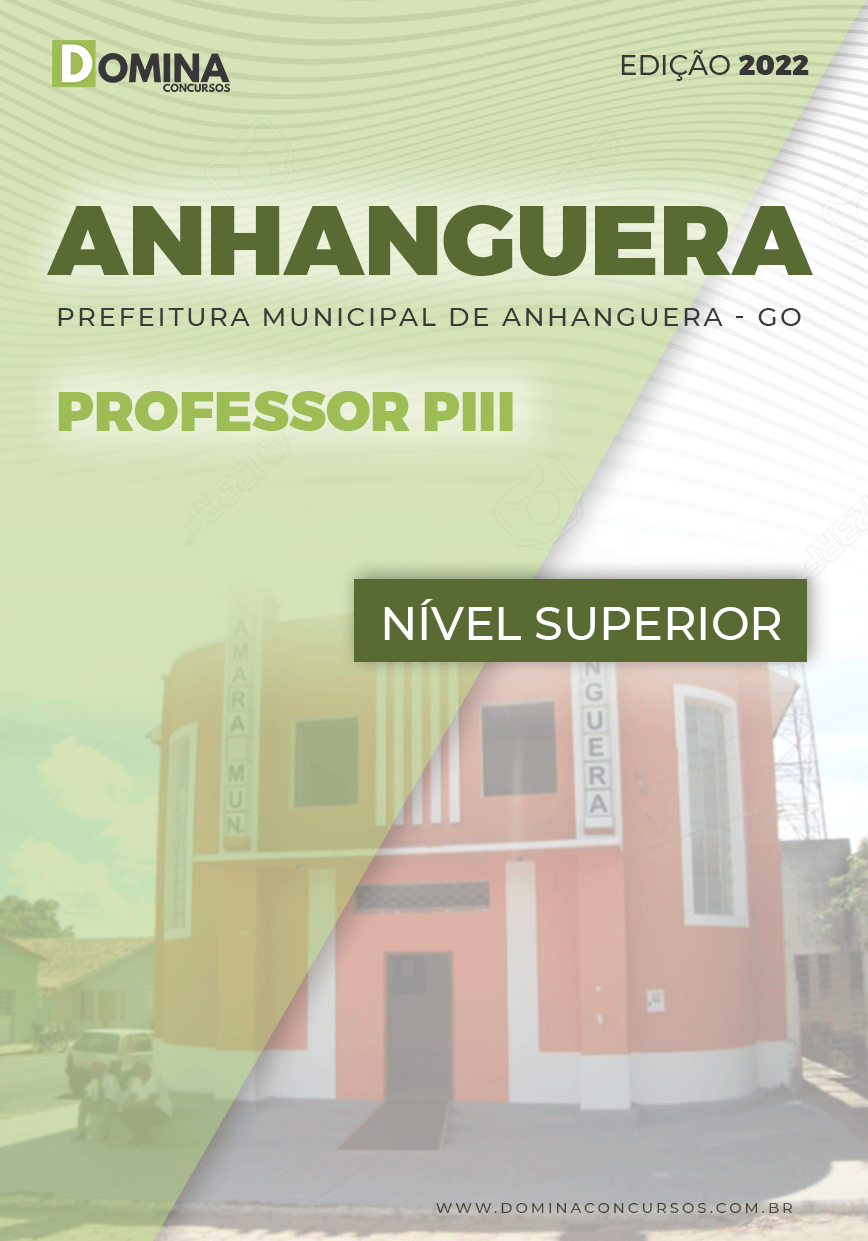 Apostila Concurso Pref Anhanguera GO 2022 Professor PIII