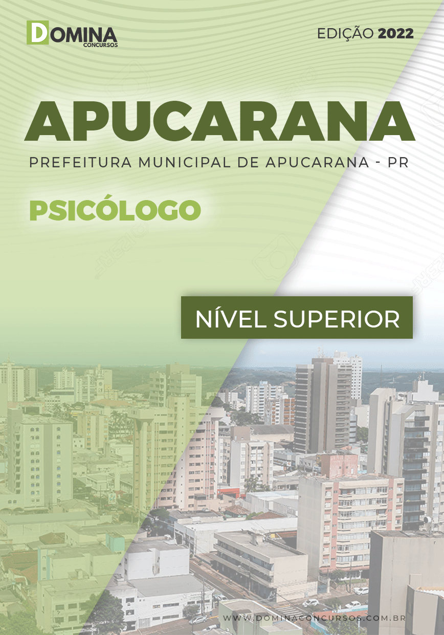 Apostila Concurso Pref Apucarana PR 2022 Psicólogo