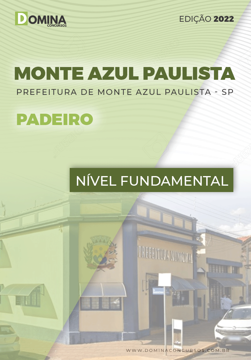 Apostila Digital Pref Monte Azul Paulista SP 2022 Padeiro