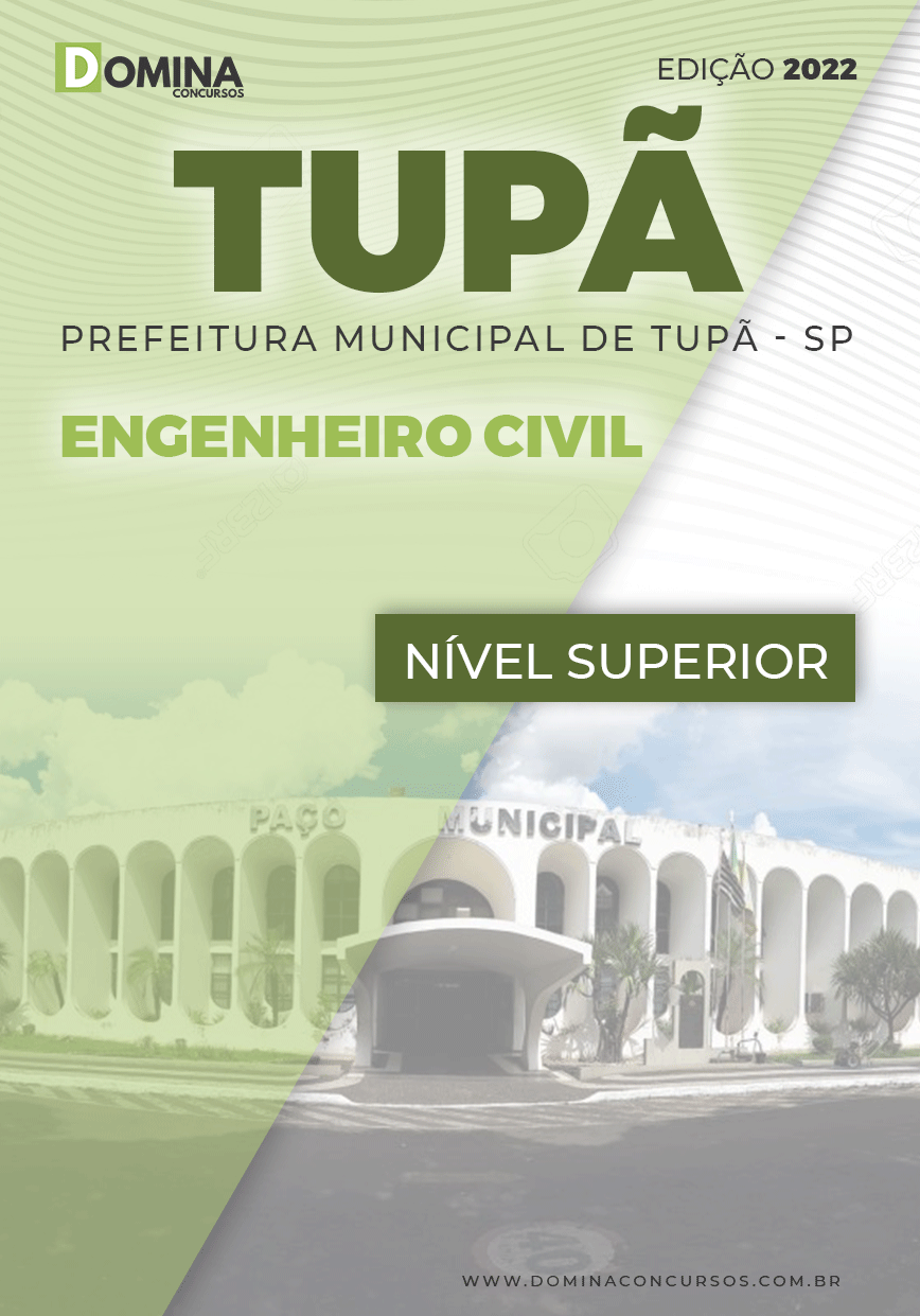 Apostila Concurso Pref Tupã SP 2022 Engenheiro Civil