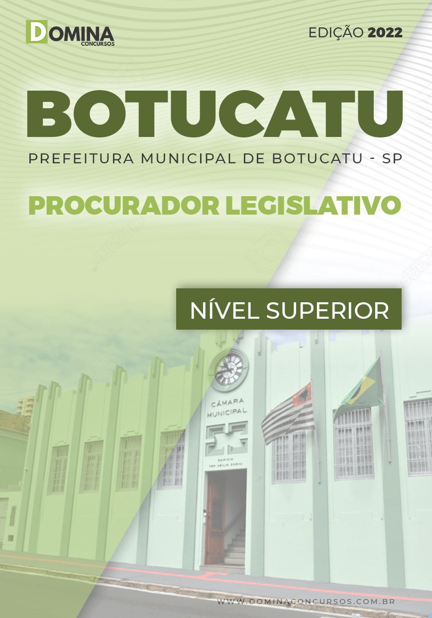 Apostila Câmara Botucatu SP 2022 Procurador Legislativo
