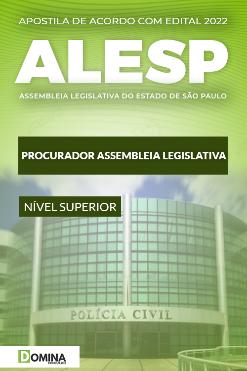 Apostila ALESP 2022 Procurador Assembleia Legislativa