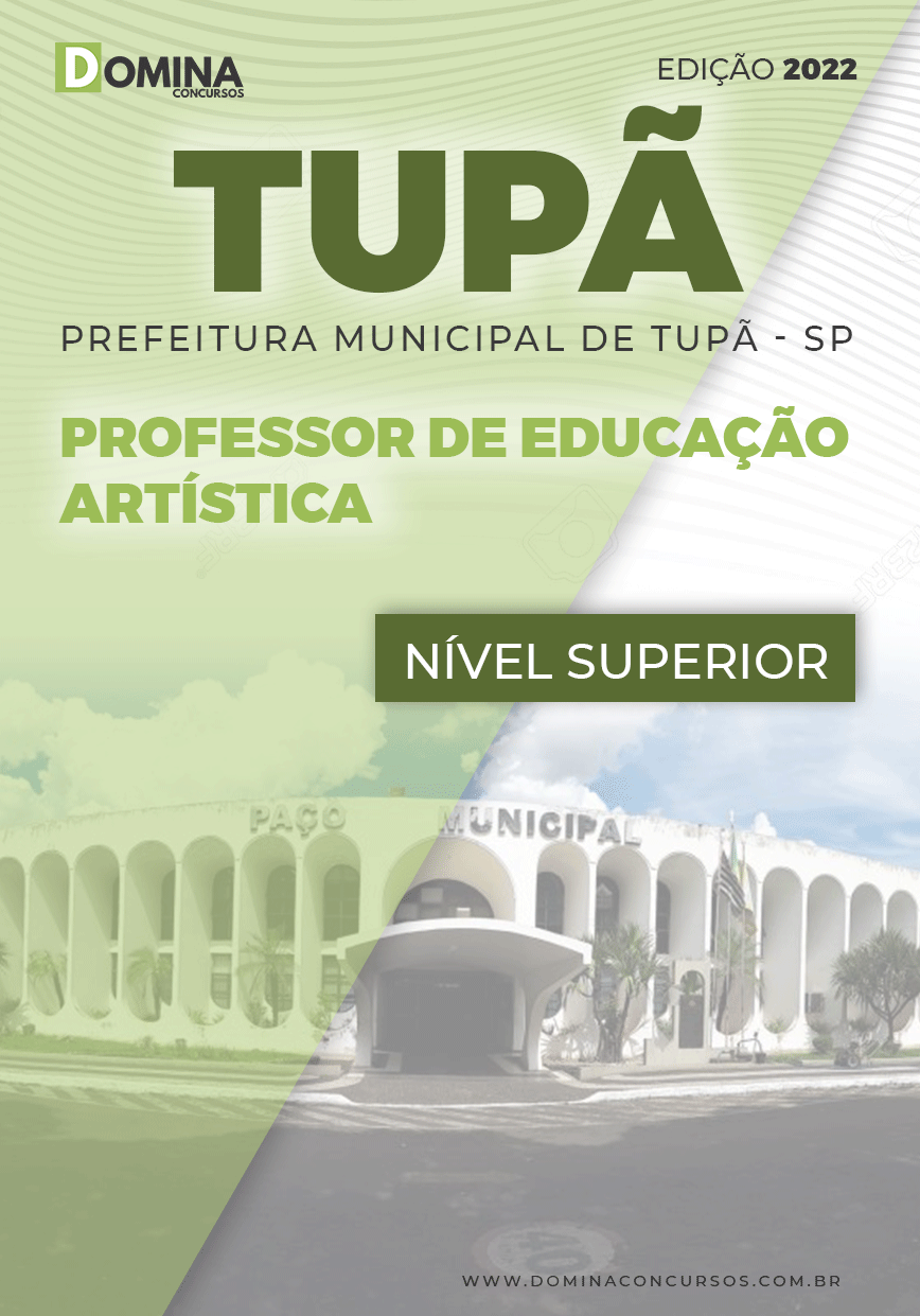Apostila Pref Tupã SP 2022 Professor Educação Artística