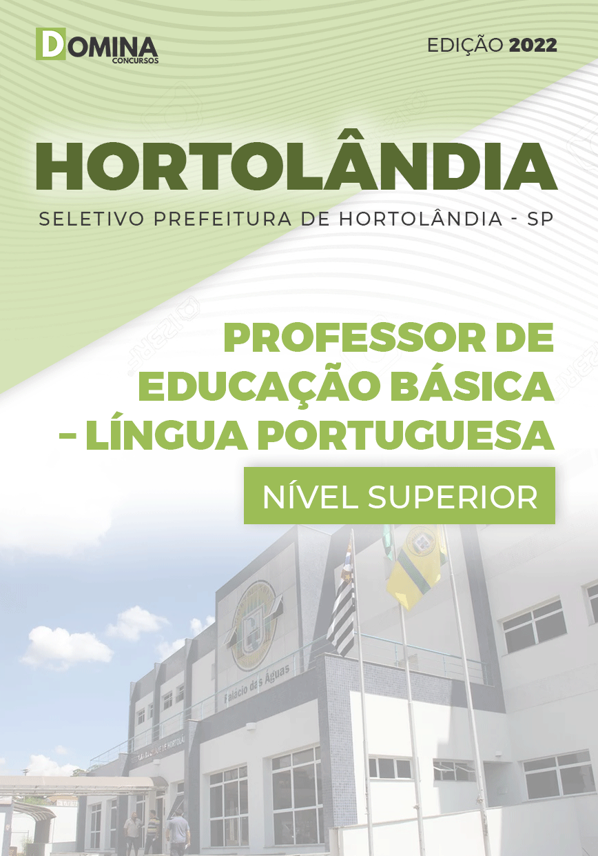 Apostila Pref Hortolândia SP 2022 P.E.B Língua Portuguesa