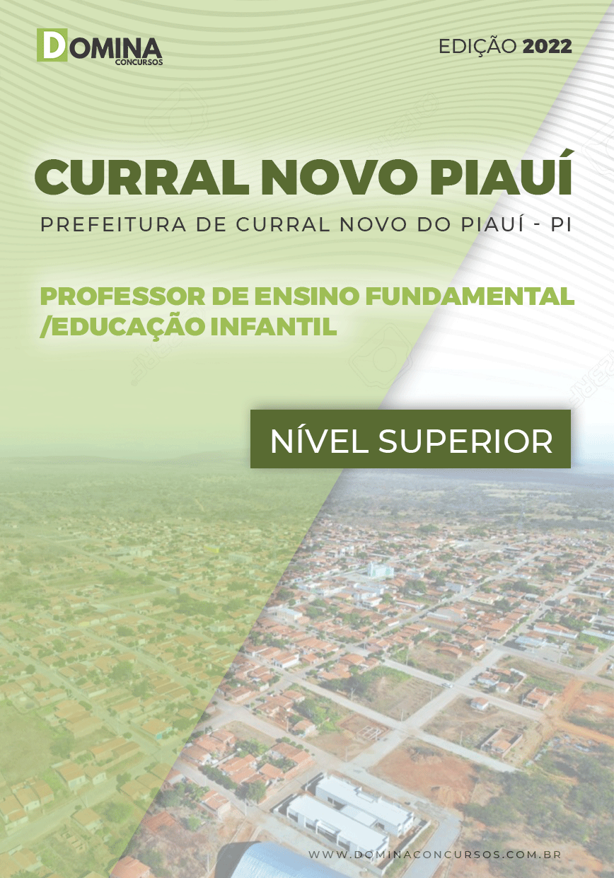 Apostila Pref Curral Novo Piauí PI 2022 Prof Ensino Fundamental