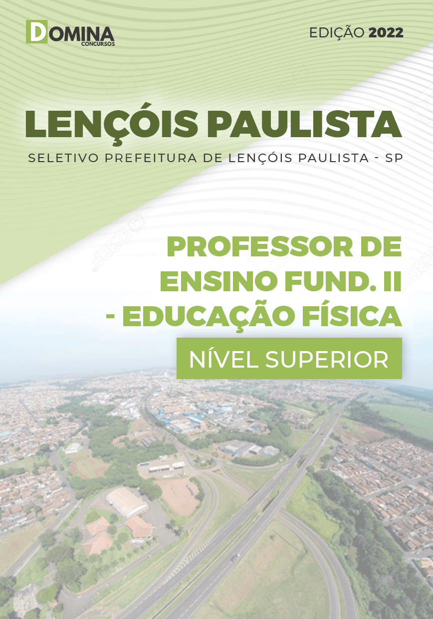 Apostila Pref Leçois Paulista SP 2022 Prof. E.F II Educação Física