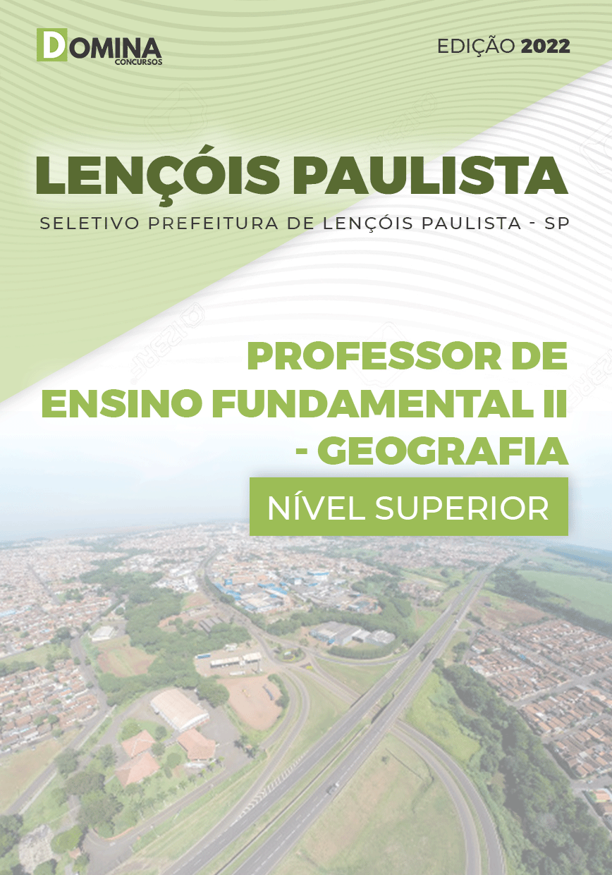Apostila Pref Leçois Paulista SP 2022 PEF II Geografia