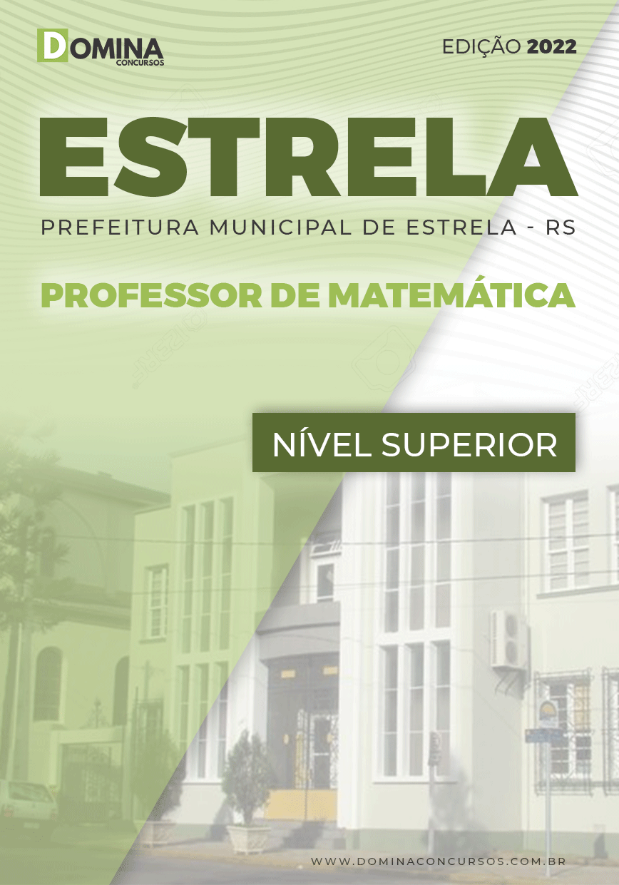 Apostila Pref Estrela RS 2022 Professor Matemática