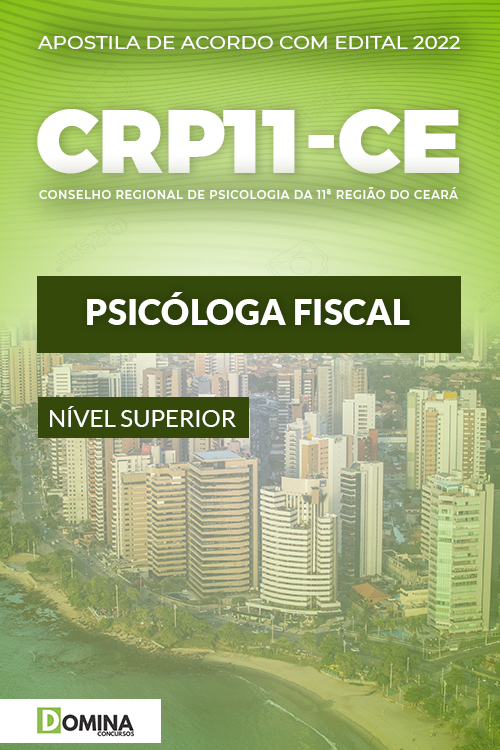 Apostila Digital Concurso CRP 11 CE 2022 Psicólogo Fiscal