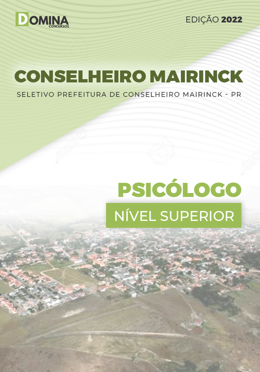 Apostila Pref Conselheiro Mairinck PR 2022 Psicólogo