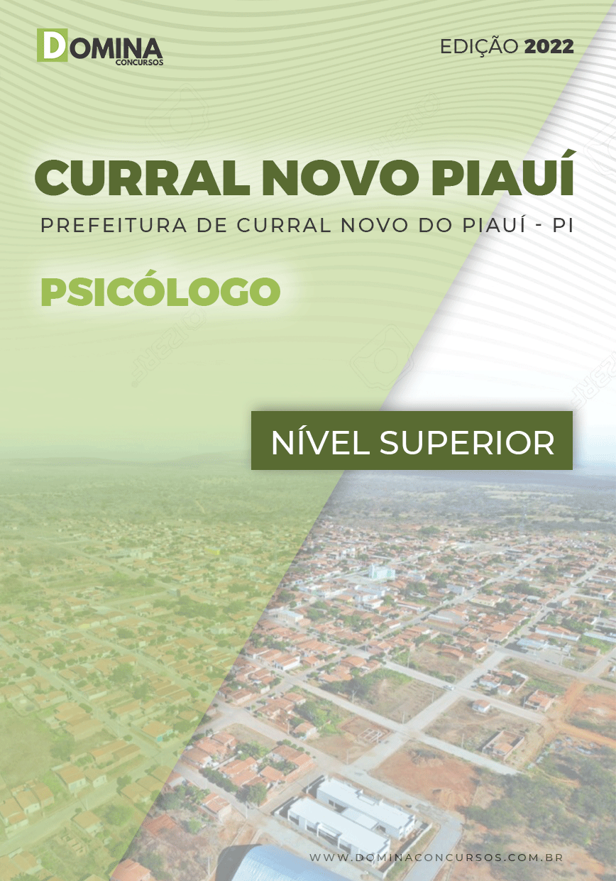 Apostila Concurso Pref Curral Novo Piauí PI 2022 Psicólogo