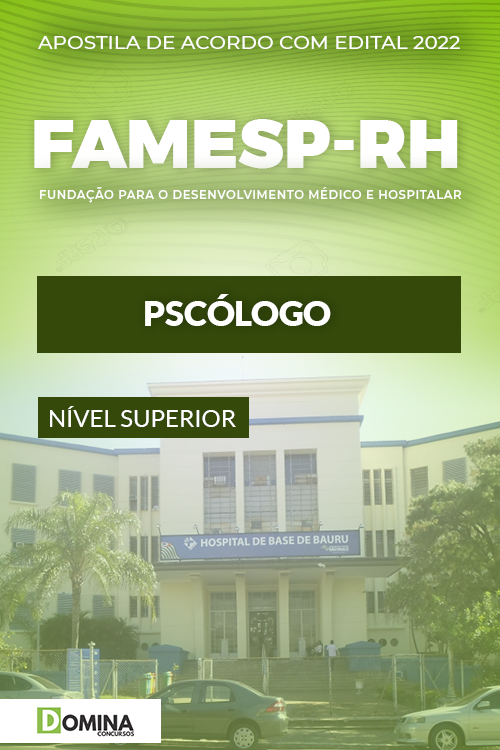 Apostila Digital Concurso FAMESP RH SP Psicólogo