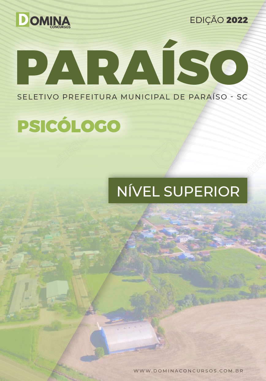 Apostila Digital Concurso Pref Paraíso SC 2022 Psicólogo