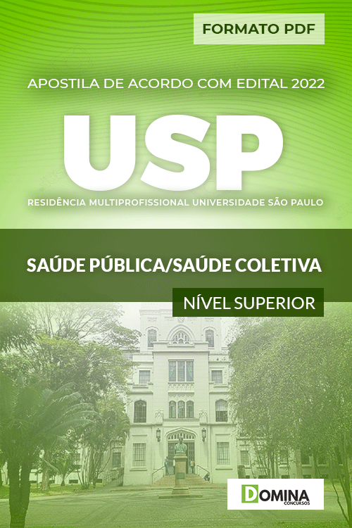 Apostila Seletivo USP 2022 Saúde Pública Saúde Coletiva