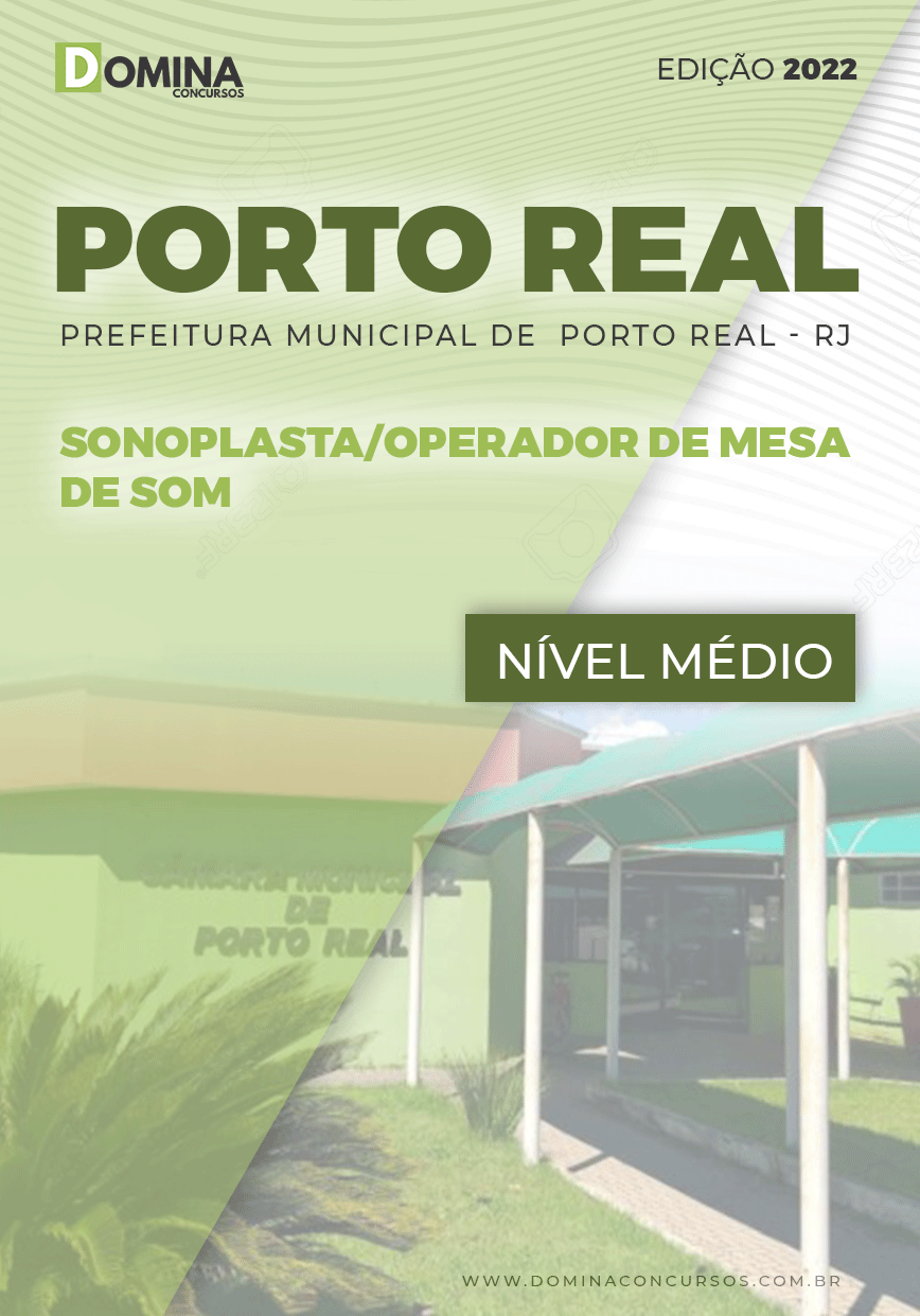 Apostila Câmara Porto Real RJ 2022 Sonoplasta Operador de Som