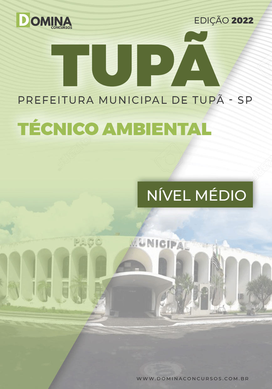 Apostila Digital Pref Tupã SP 2022 Técnico Ambiental