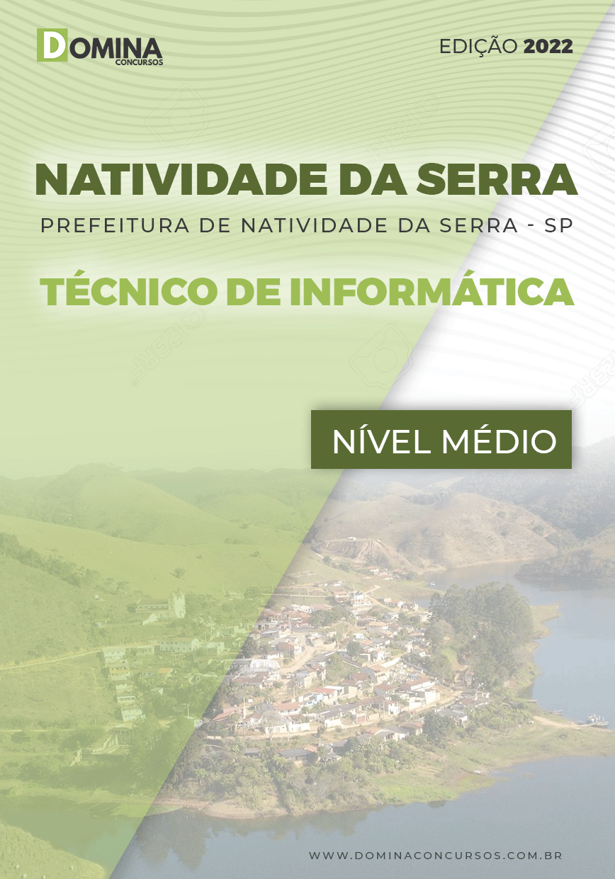 Apostila Pref Natividade Serra SP 2022 Técnico Informática