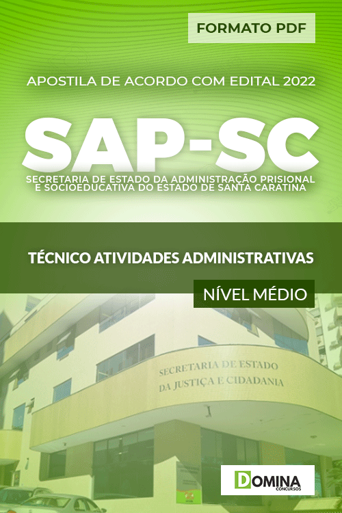 Apostila SAP SC 2022 Técnico Atividade Administrativa