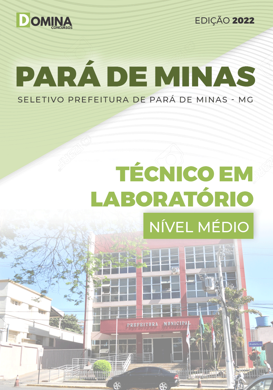Apostila Pref Pará de Minas MG 2022 Técnico em Laboratório