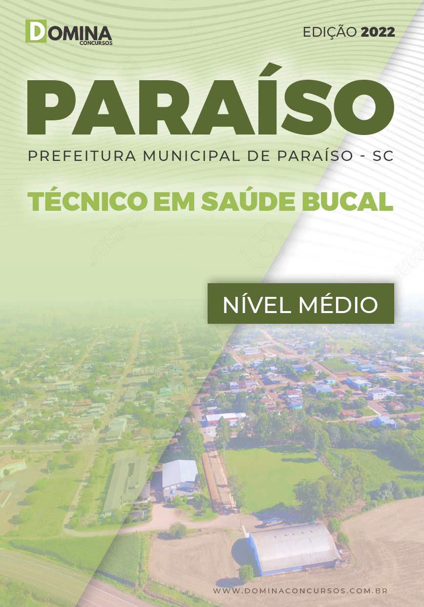 Apostila Digital Pref Paraíso SC 2022 Técnico Saúde Bucal